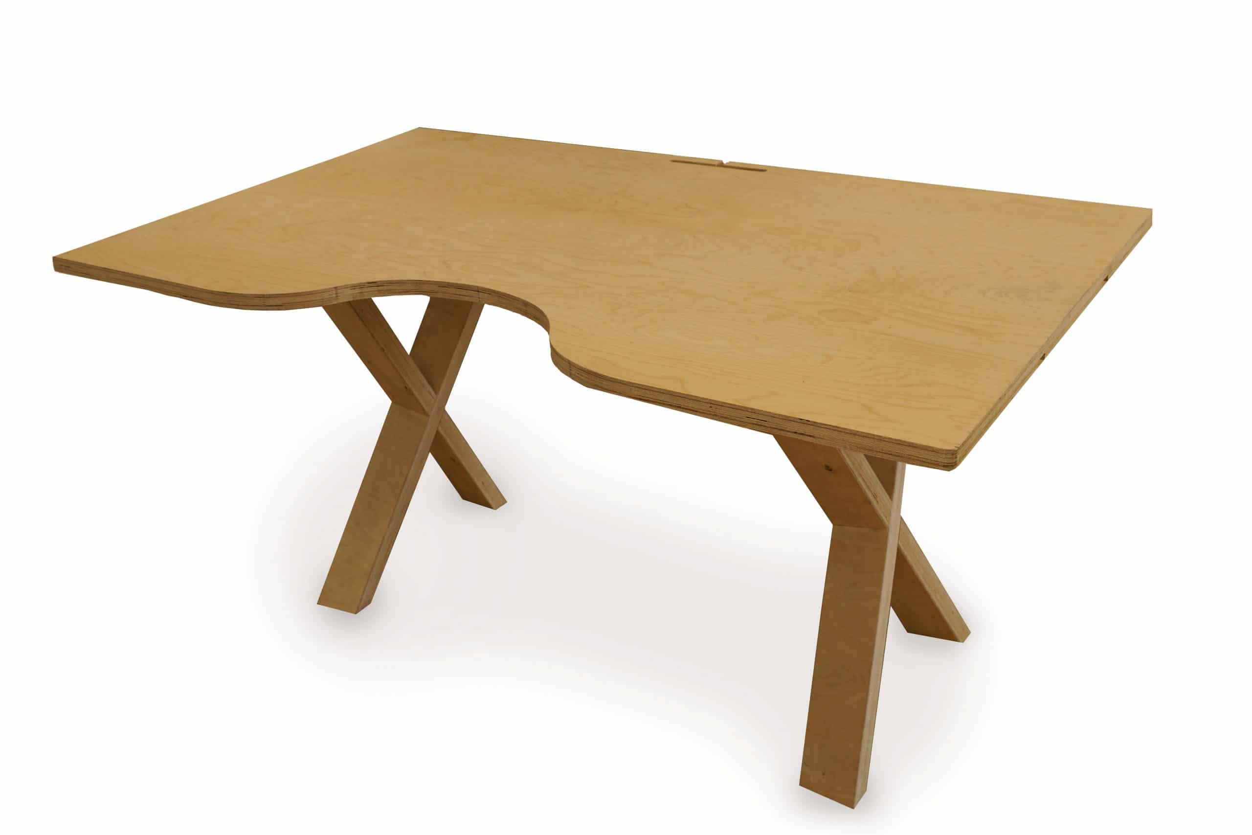 bureau en bois ergonomique